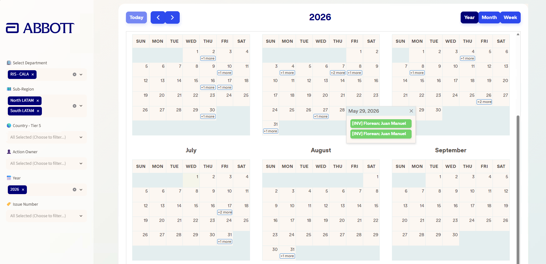 Print tela Abbott Fullcalendar 04